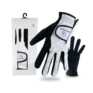 Custom Breathable Non Slip SheepSkin Soft Indonesia 100 3A Cabretta Leather Golf Gloves