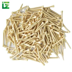 Custom Bulk Wooden Golf Tees Ball Holder Golf Pegs Natural Wood Bamboo 70mm Multiple Color Indoor Outdoor Practice