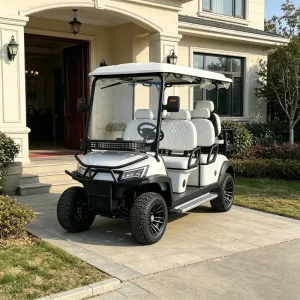 Custom Color 4 Seater Electric Golf Cart 72V Lithium DOT Approved US Market with Rear Cargo Box for Extra Storage Space