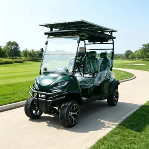 Custom Color 4 Seater Electric Golf Cart 72V Lithium DOT Approved for US Use with Rear Cargo Compartment Extra Space