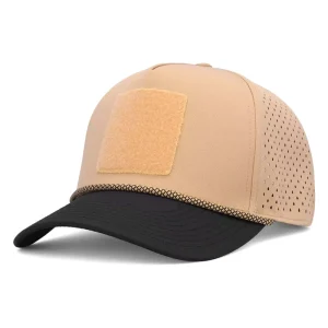 Custom Color Block Baseball Cap Hot Selling in EU US Adjustable Buckle Laser Perforated Quick Dry Breathable Sports Golf Hat