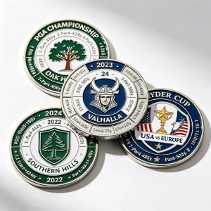 Custom Color Copper Golf Ball Marker 50 Pack