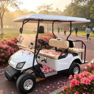 Custom Color Golf Cart Stylish Electric Golf Cart for Park Sightseeing