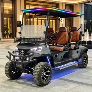 Custom Color Options 4 Seater Electric Golf Cart 48V Lithium DOT Certified US Market with Added Rear Cargo Box Space