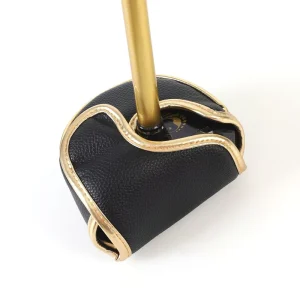 Custom Color PU Leather Park Golf Club Head Cover Black