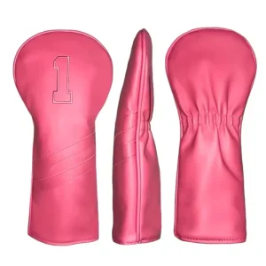 Custom Color PU Leather Waterproof Magnetic Golf Iron and Wood Driver Headcover