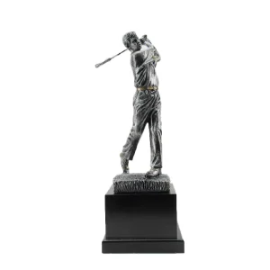 Custom Colorful Engraved Waterproof Resin Golf Trophies & Awards with Embossed Design Golf Ball Trophy Cup Medal Plaque