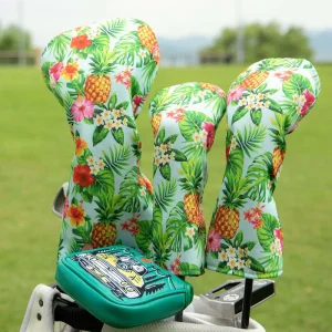 Custom Design Golf Club Head Cover Wood Headcover Waterproof Cloth Printing Driver Fairway Hybrid Covers