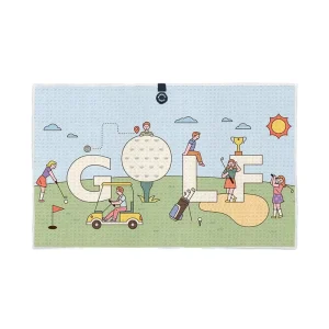 Custom Design Microfiber Fabric Waffle Pattern Golf Towels Strong Magnetic Golf Towel With Clip Soft Durable Golf Towel