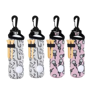 Custom Design Neoprene Golf Ball Pouch Portable Golf Accessories for Girls and Ladies Women Golf Ball Pouch Gifts