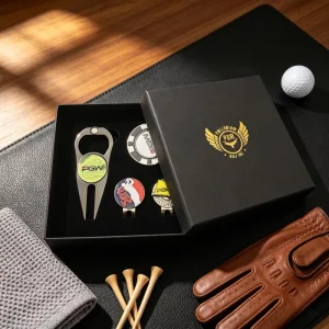 Custom Die Casted Golf Accessories High Quality Divot Tool With Bottle Opener Set