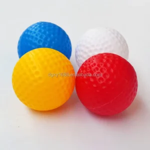 Custom Durable Hollow Soft Rubber Golf Balls for Indoor Practice 40mm White & Multicolor All Season Training Balls