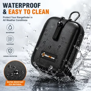 Custom EVA Waterproof Golf Rangefinder Case Zipper Closure 2-3 Compartments Hot-Pressed 1680D Oxford Fabric Professional Storage