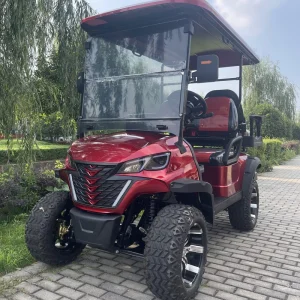 Custom Electric 4 Seater Luxury Golf Cart with 90km Range and 30 50km h Speed Club Car Model