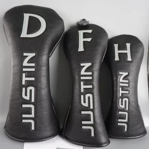Custom Embroidered Golf Headcovers Waterproof Durable Club Covers for Driver Fairway Wood Hybrid