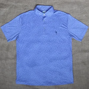 Custom Embroidered Golf Polo Shirts All over Printing Performance Training Breathable Quick Dry Stretch Polo for Men