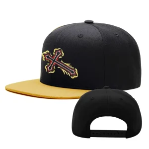 Custom Embroidered Hip Hop Hats Gorras Personalized Design Flat Visor Structured High Profile Wool Twill Snapback Cap Closure