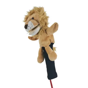 Custom Embroidered Logo Head Covers Club Covers Golf Club Covers With Funny Animal Head Simulation Plush Cotton Material