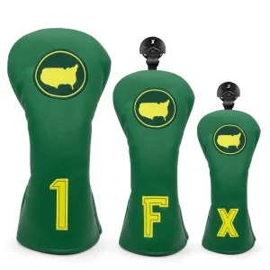 Custom Embroidered Logo PU Leather Golf Club Headcover