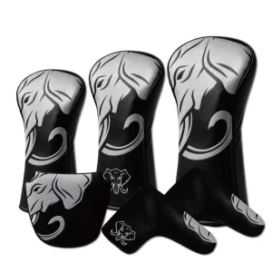 Custom Embroidered Logo PU Leather Golf Club Headcover