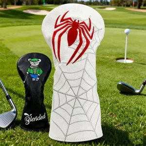 Custom Embroidered PU Leather Golf Driver and Wood Club Head Cover
