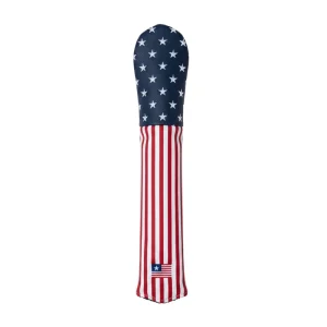 Custom Embroidered Waterproof Golf Alignment Stick Cover Premium PU Leather Slip on Popular Style