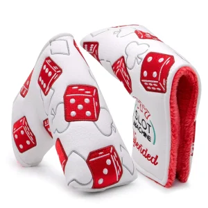 Custom Embroidery Golf Blade Putter Head Cover with Magnetic Closure