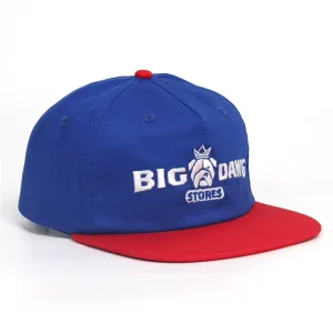 Custom Embroidery Logo Flat Brim 5 Panel Unstructured Dad Hat