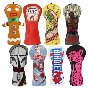 Custom Embroidery Logos Driver Golf Club Cover Lightweight Golf Headcovers Waterproof Golf Accessories