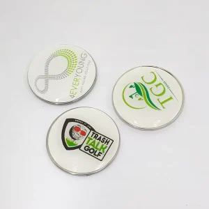 Custom Enamel Logo Golf Accessories Club Metal Golf Ball Marker Hat Clip