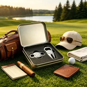 Custom Engrave Or Camouflage 5In 1 Plastic Cigar Cutter All Cuts With Logo Case Stainless Steel Golf Ball Marker