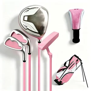Custom Forge Golf Club Set for Junior Beginners with Graphite Shafts and Cute Headcovers