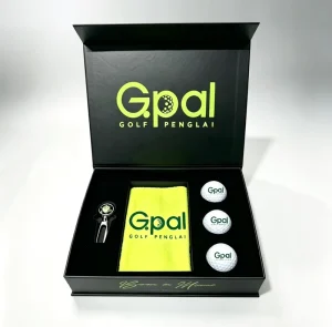 Custom Golf Accessories Gift Box Set Tag Fork Ball Spike Cap Clip Mark Magnetic Paper Box Model Made Print Logo