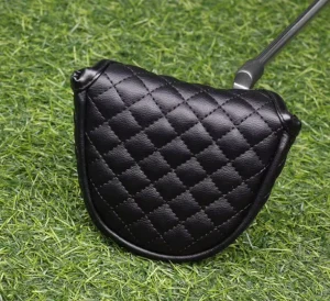 Custom Golf Accessories PU Leather Embroidery Club Golf Mallet Putter Head Cover Golf Headcover