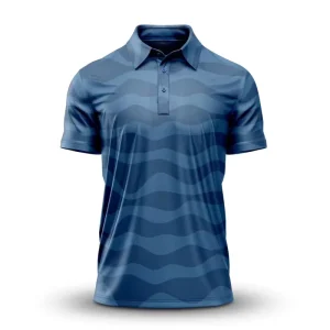 Custom Golf Apparel Quick Dry Sport Material Slim Fit Sports Wear Print Men’s Polo Shirt