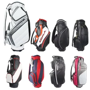 Custom Golf Bag PU Leather Polyester Golf Tour Bag Colorful Cart Bag