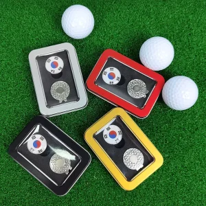 Custom Golf Ball Marker Hat Clip Strap in Metal Golf Accessories Magnetic Golf Set