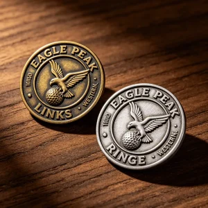 Custom Golf Ball Markers Standard 25mm Retro Style Metal Golf Markers