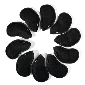 Custom Golf Club Head Cover Factory Fabric Protector Golf Iron Head Cover 10pcs Set