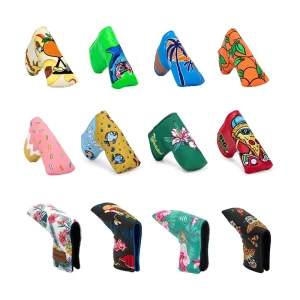 Custom Golf Club Head Cover Golf Putter Head Covers Embroidered Logo Golf Blade Putter Head Cover
