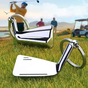 Custom Golf Club Keychain Fashionable Metal Simulation Peripheral Enamel Printing Small Alloy Key for Souvenirs Gift Keychain