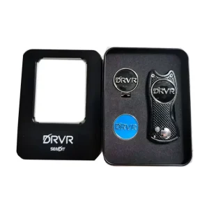 Custom Golf Divot Repair Tool Hat Clip Technique Casting Golf Gift Sets with Golf Box