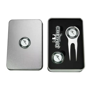 Custom Golf Divot Tool Hat Clip Ball Marker Golf Accessories Set in Gift Tin Box
