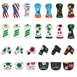 Custom Golf Driver Headcover OEM ODMGolf Blade Mallet Putter Head Cover Golf Head Covers Set Golf Head Covers Custom