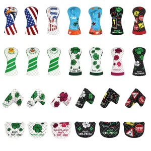 Custom Golf Driver Headcover OEM ODMGolf Blade Mallet Putter Head Cover Golf Head Covers Set Golf Head Covers Custom