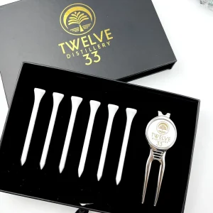 Custom Golf Gift Set Golf Divot Tool Hat Clip Ball Marker Golf Tee Custom Golf Accessories Gift Box Set with Your Own logo