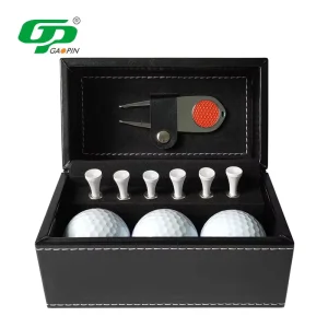 Custom Golf Gift Set Includes Golf Ball Tee and Divot Tool in Color Box