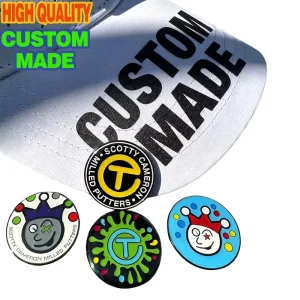 Custom Golf Hat Clip Vibrant Enamel Ball Marker Collectible Golf Cap Clip for Tournament Souvenir Gift Supplies