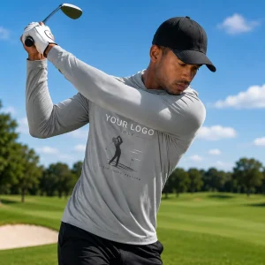 Custom Golf Hoodie Custom LOGO Spandex Polyester Premium Breathability Good Quick dry UPF50+ Outdoors Exercise Golf Hoodie