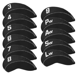 Custom Golf Iron Covers with Colorful Number Neoprene Golf Iron Head Cover Golf Club Head Covers for Iron Fit All Brands